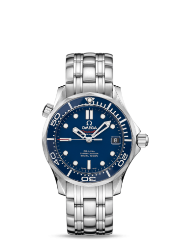 Omega Seamaster Diver 300M Co-Axial 36.25 Stainless Steel / Blue/ Bracelet / Ceramic